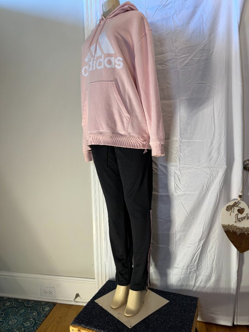 Adidas Pink Hoodie Women's XL